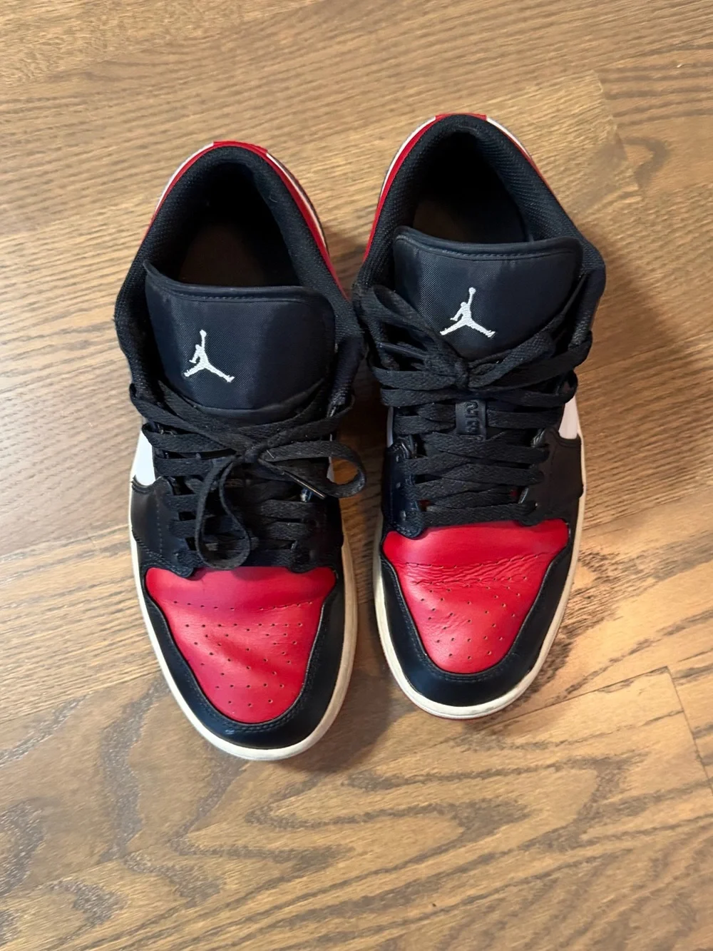 Jordan Low Top Sneakers - Black, Red, White
